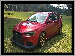 Czerwone, Mitsubishi Lancer Evolution X Rally Red